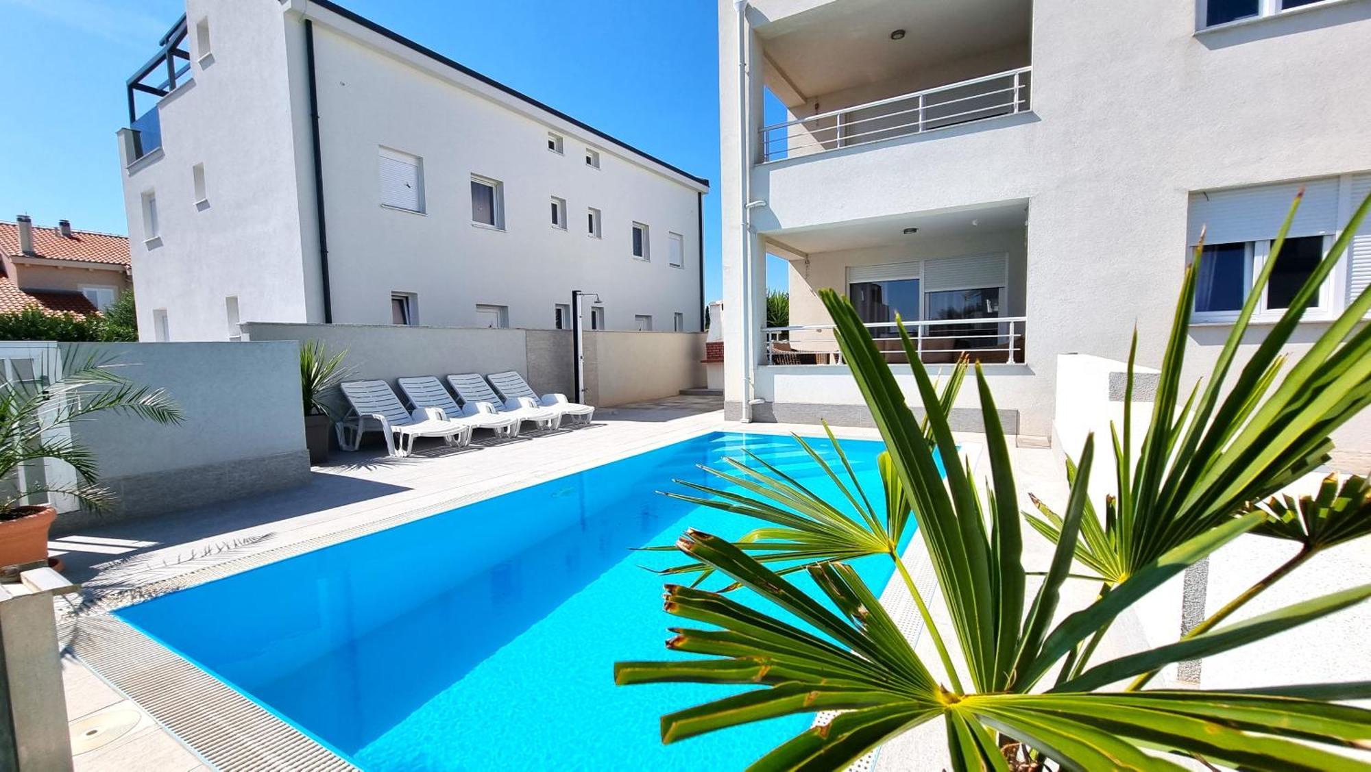 Apartments Le Mare - Pool, Sandstrand, Meerblick, W-Lan, Grill Privlaka (Zadar) Exterior foto