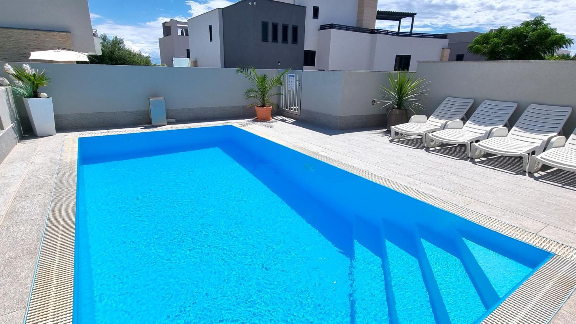 Apartments Le Mare - Pool, Sandstrand, Meerblick, W-Lan, Grill Privlaka (Zadar) Exterior foto