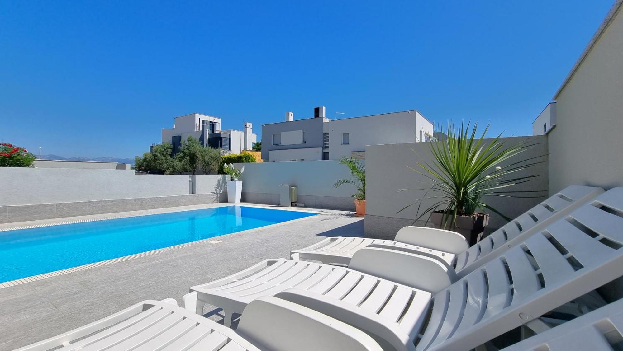 Apartments Le Mare - Pool, Sandstrand, Meerblick, W-Lan, Grill Privlaka (Zadar) Exterior foto