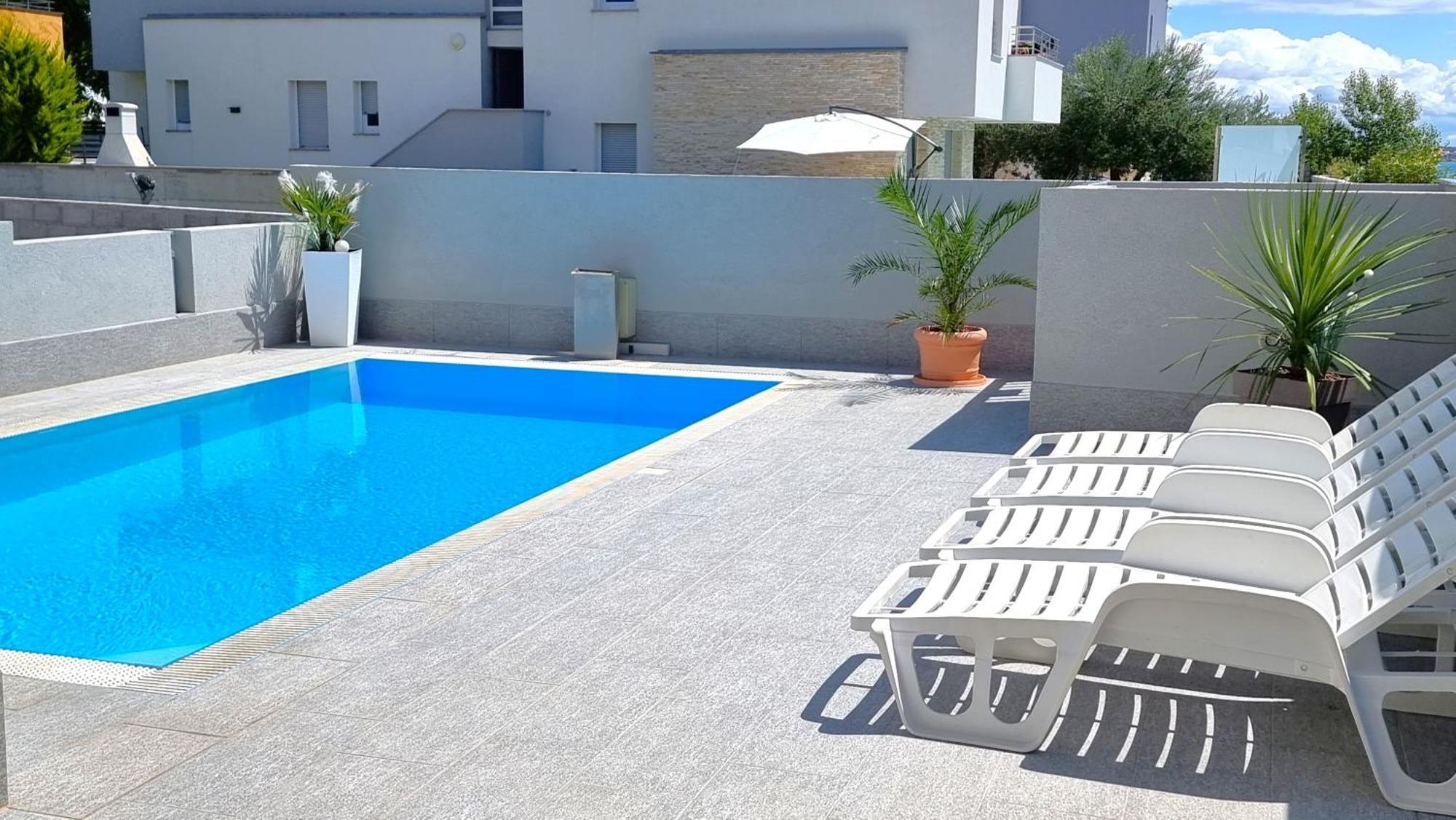 Apartments Le Mare - Pool, Sandstrand, Meerblick, W-Lan, Grill Privlaka (Zadar) Exterior foto
