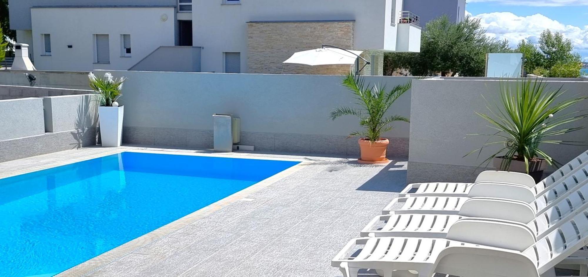 Apartments Le Mare - Pool, Sandstrand, Meerblick, W-Lan, Grill Privlaka (Zadar) Exterior foto